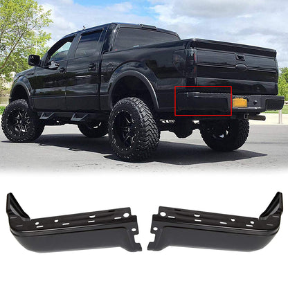 Left Right Steel Rear Bumper Ends Replacement for 2009-2014 F150