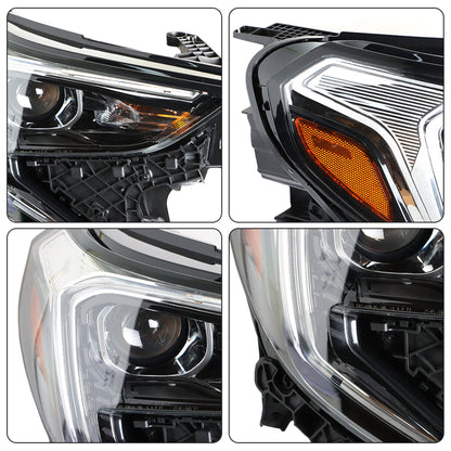 munirater Halogen Headlight Assembly Replacement for 2018 2019 2020 2021 Terrain Headlight Headlamp Driver Left Side