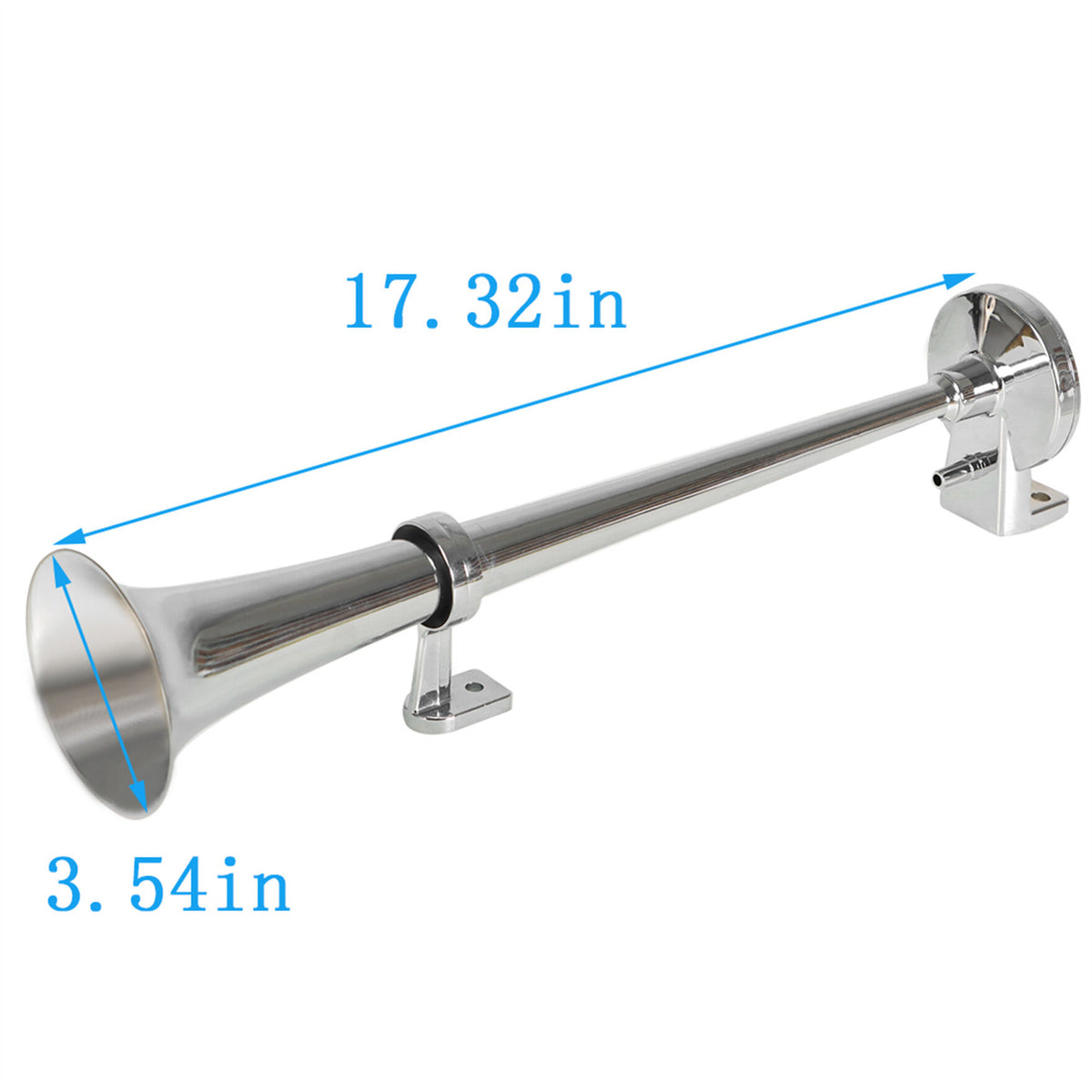 munirater Single Trumpet Air Horn Compressor 150DB 12V Electric Super Loud Raging Replacement for Van Train Car Truck Boat