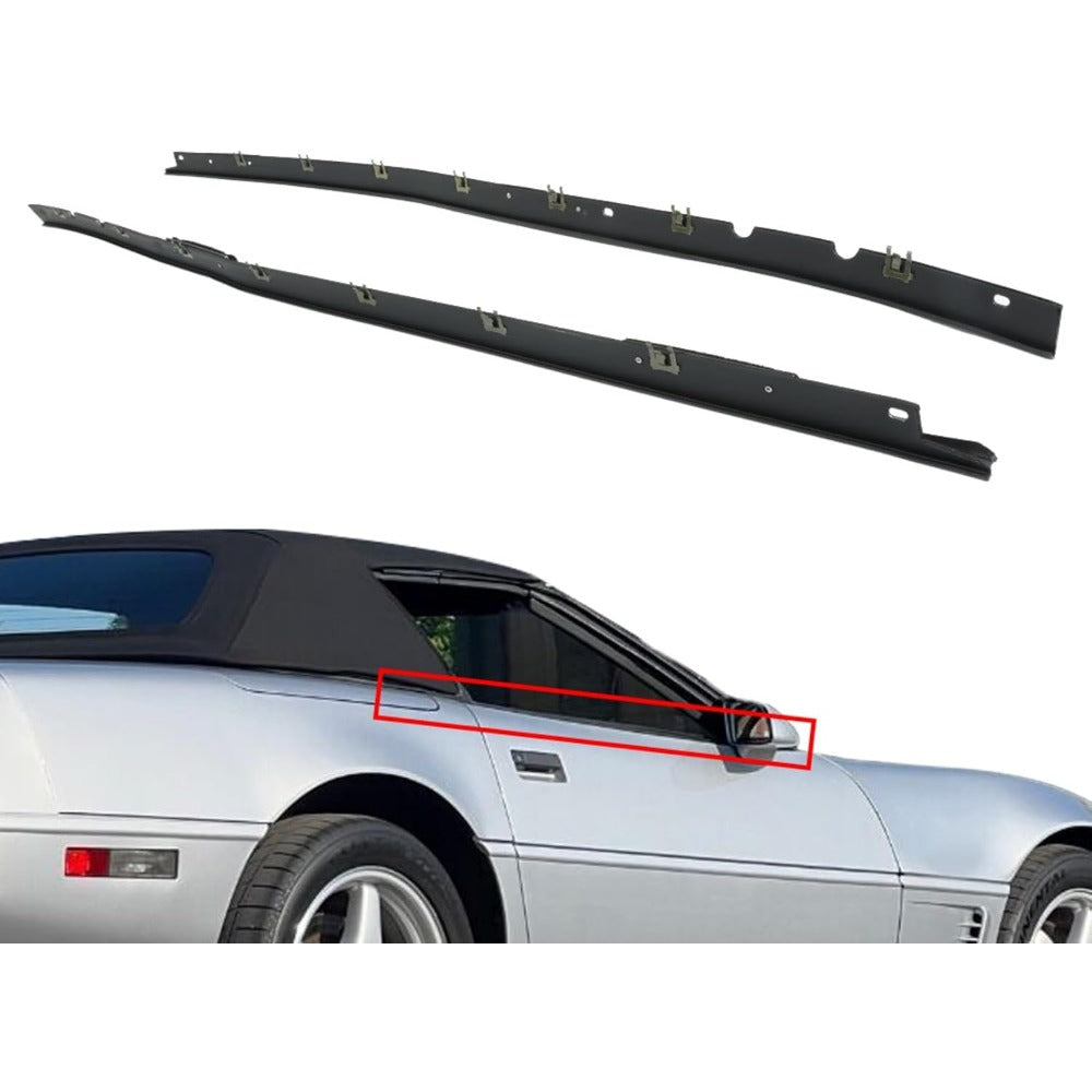 Window Sweep Weatherstrip Seals for Chevrolet Corvette, Left & Right Pair