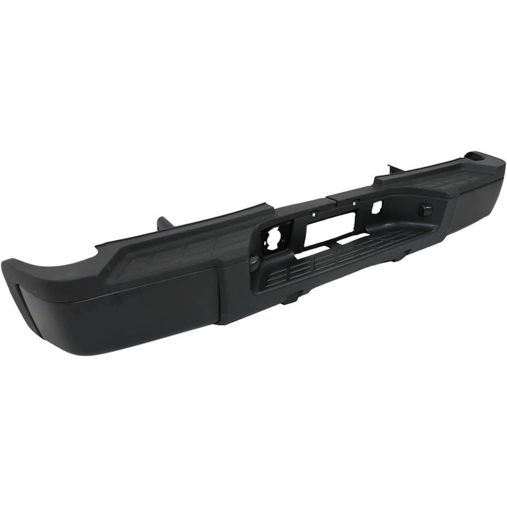Black Rear Bumper Assembly for Chevrolet Silverado & GMC Sierra 2500 HD / 3500 HD 2011-2014, without Sensor Holes
