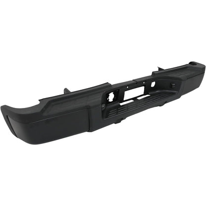 Black Rear Bumper Assembly for Chevrolet Silverado & GMC Sierra 2500 HD / 3500 HD 2011-2014, without Sensor Holes