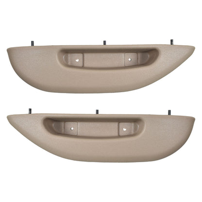 munirater Beige Front Car Door Armrest Pull Handle Cover Driver & Passenger Side Replacement for 1996-2002 Express Savana Van 12376621 12376622