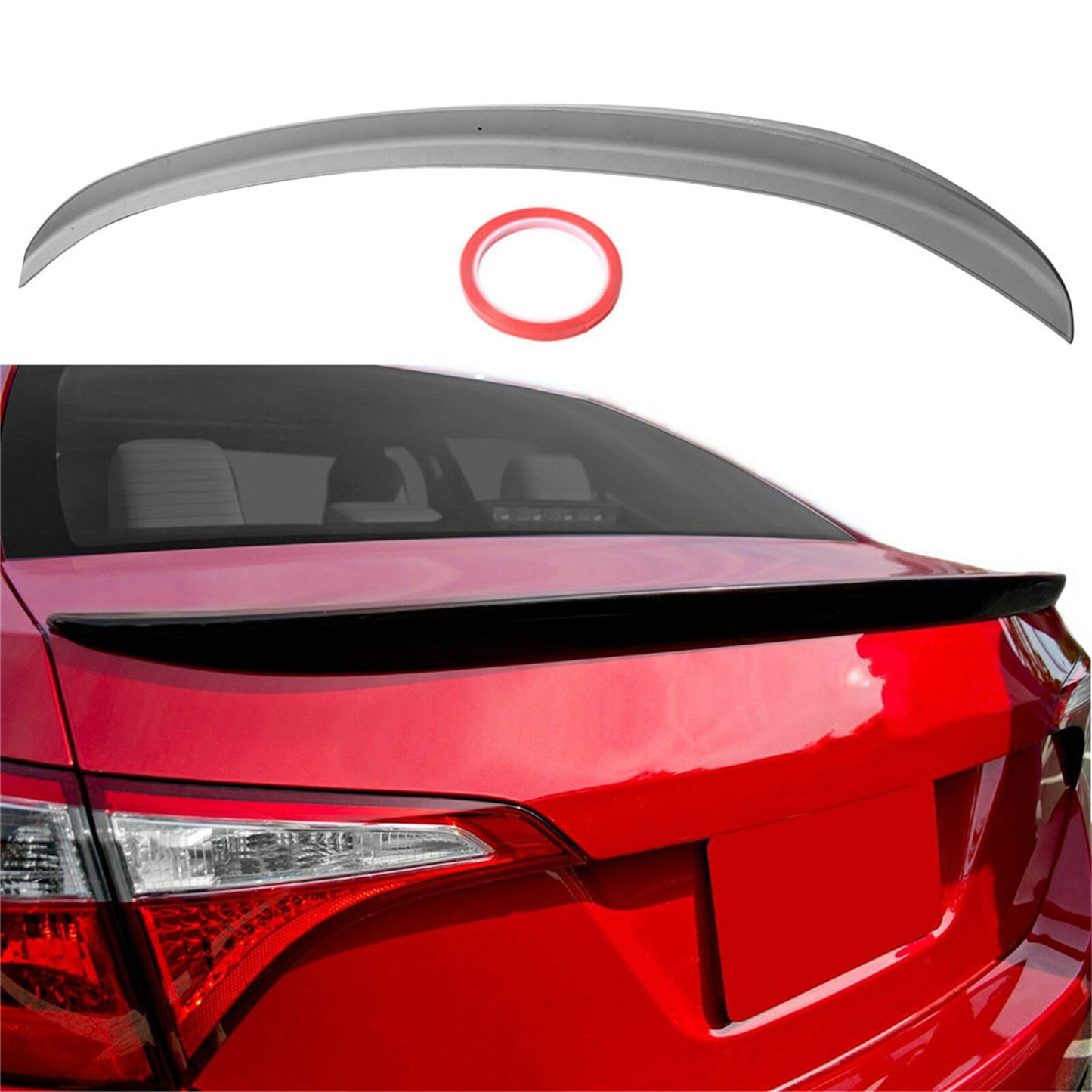 munirater Trunk Spoiler Wing Replacement for 2014-2019 Toyota Corolla 4dr Factory Style