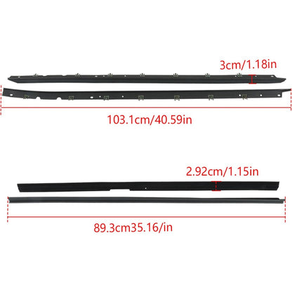 Window Sweep Weatherstrip Kit for 1984-1989 Chevrolet Corvette, 4-Piece