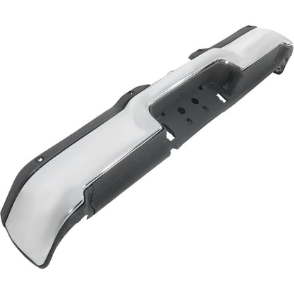 Chrome Rear Step Bumper for Ram 2500 2019-2024, with Sensor Holes, without Light Openings, CH1103184