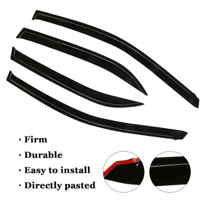 Smoke Side Window Visors Rain Guard Shade Deflector Replacement for 2009-2013 Toyota Corolla