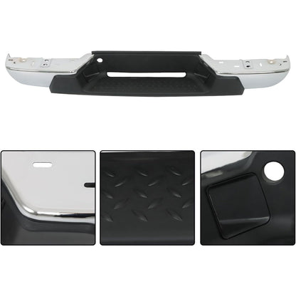 Chrome Steel Rear Step Bumper for Chevrolet Colorado & GMC Canyon 2004-2007, GM1103145