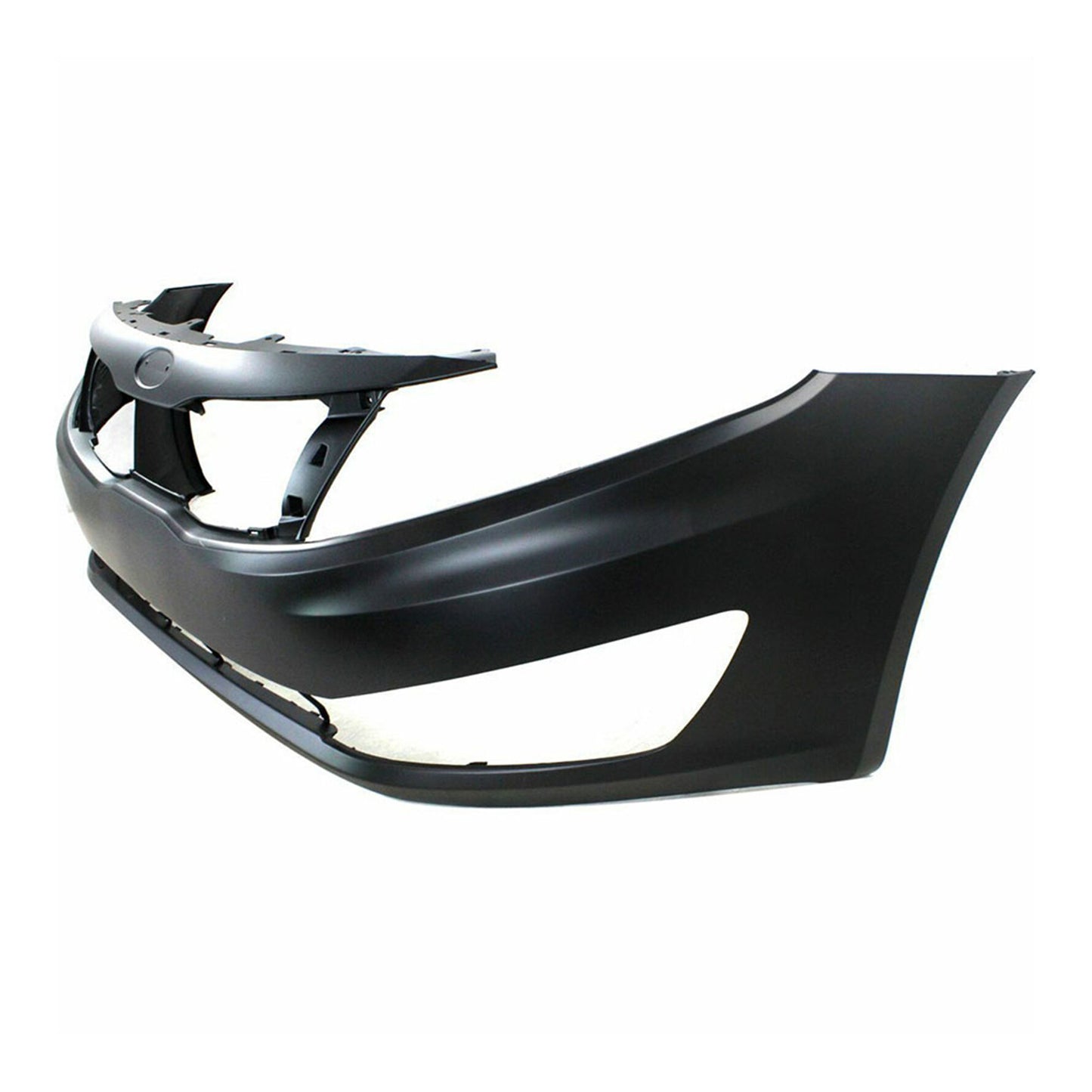 munirater Primered, Front Bumper Cover Fascia Replacement for 2012 2013 Kia Optima EX LX with Tow Hook Hole