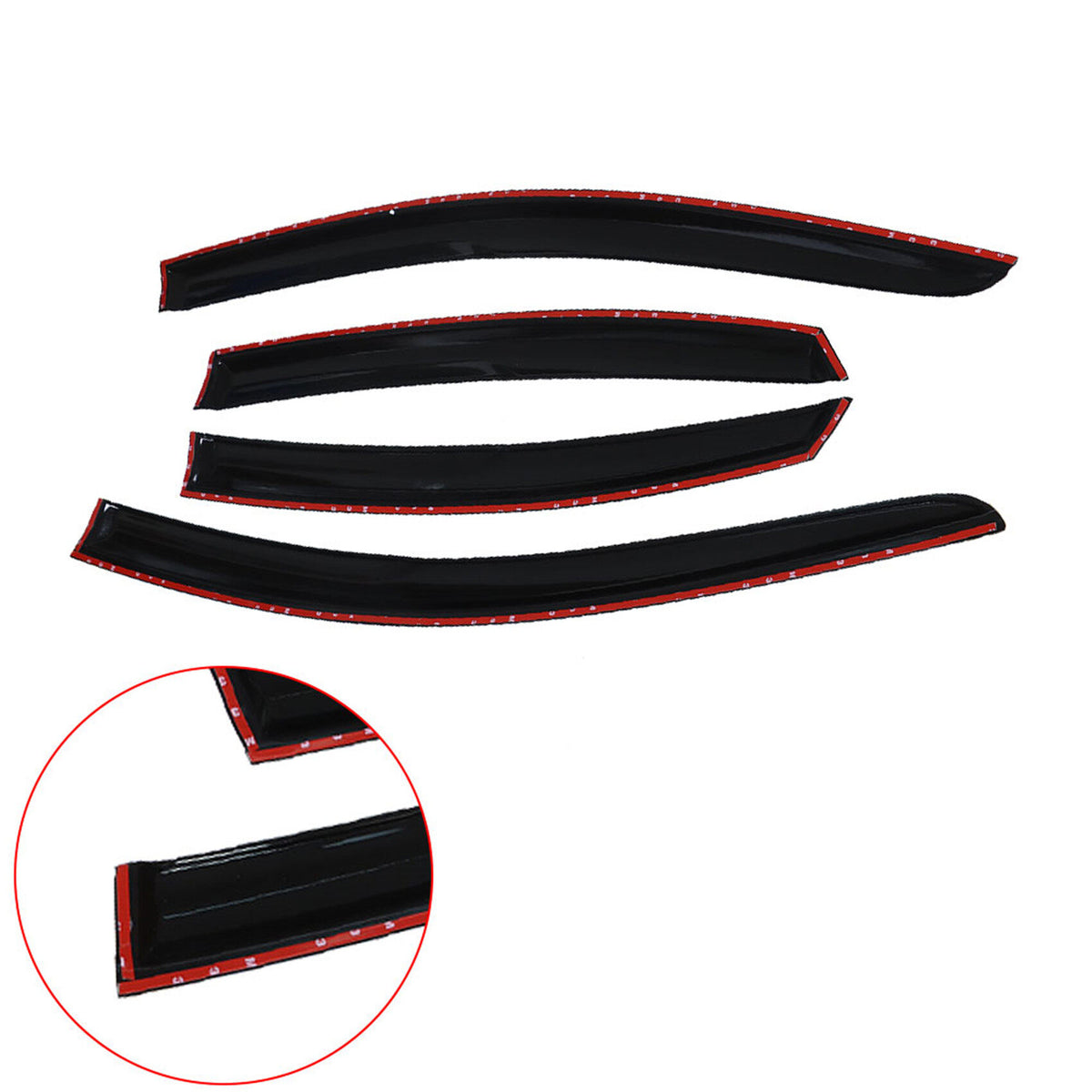 munirater Side Window Visors Rain Guard Wind Vent Shade Deflector Replacement for 2015-2019 Hyundai Sonata