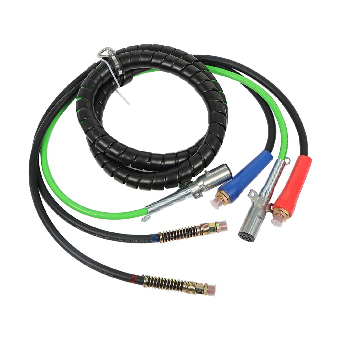 munirater 3-in-1 Wrap Set Air Line Hose Electric Cable Assemblies Semi Trailer 12 Foot