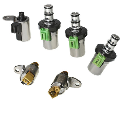 munirater 6Pcs Transmission Solenoid Kit Remanufactured Transmission Shift EPC PWM Solenoid 48420K-R 4F27E Replacement for Mazda 2 3 5 6 CX-7 MPV