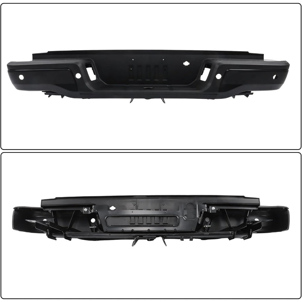 Black Steel Rear Step Bumper for Ford Ranger 2019-2023, FO1103227