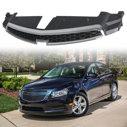 munirater Black Front Upper Top Bumper Grilles Plastic Replacement for 2011 2012 2013 2014 Cruze 96981100 GM1200623