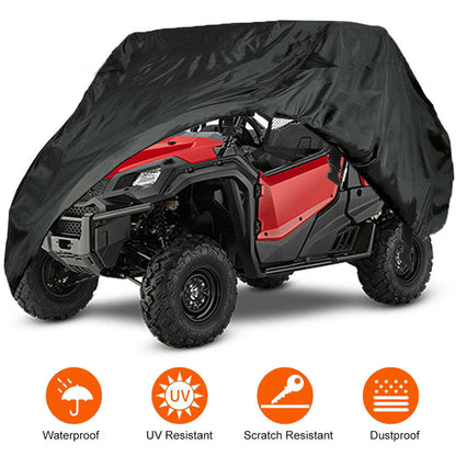 munirater UTV Cover 2-3 Seater Heavy Double Row Seat Utility Vehicle Storage Cover Replacement for Honda Pioneer 1000 SXS