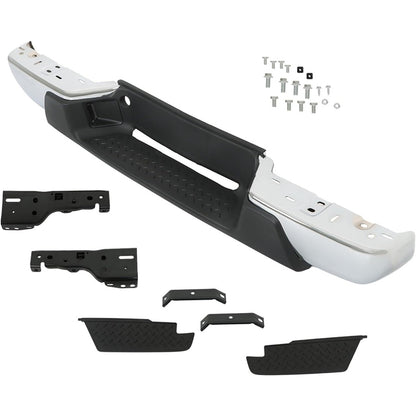 Chrome Steel Rear Step Bumper for Chevrolet Colorado & GMC Canyon 2008-2012, GM1103156