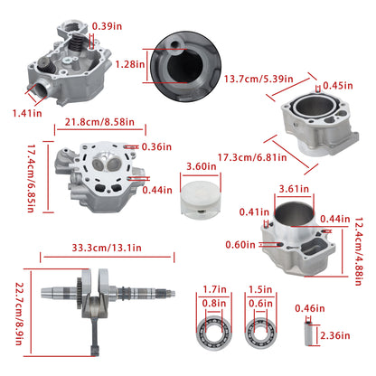 Cylinder Head Crankshaft & Bearing Rebuild Kit for Honda - 12200-HP7-A01