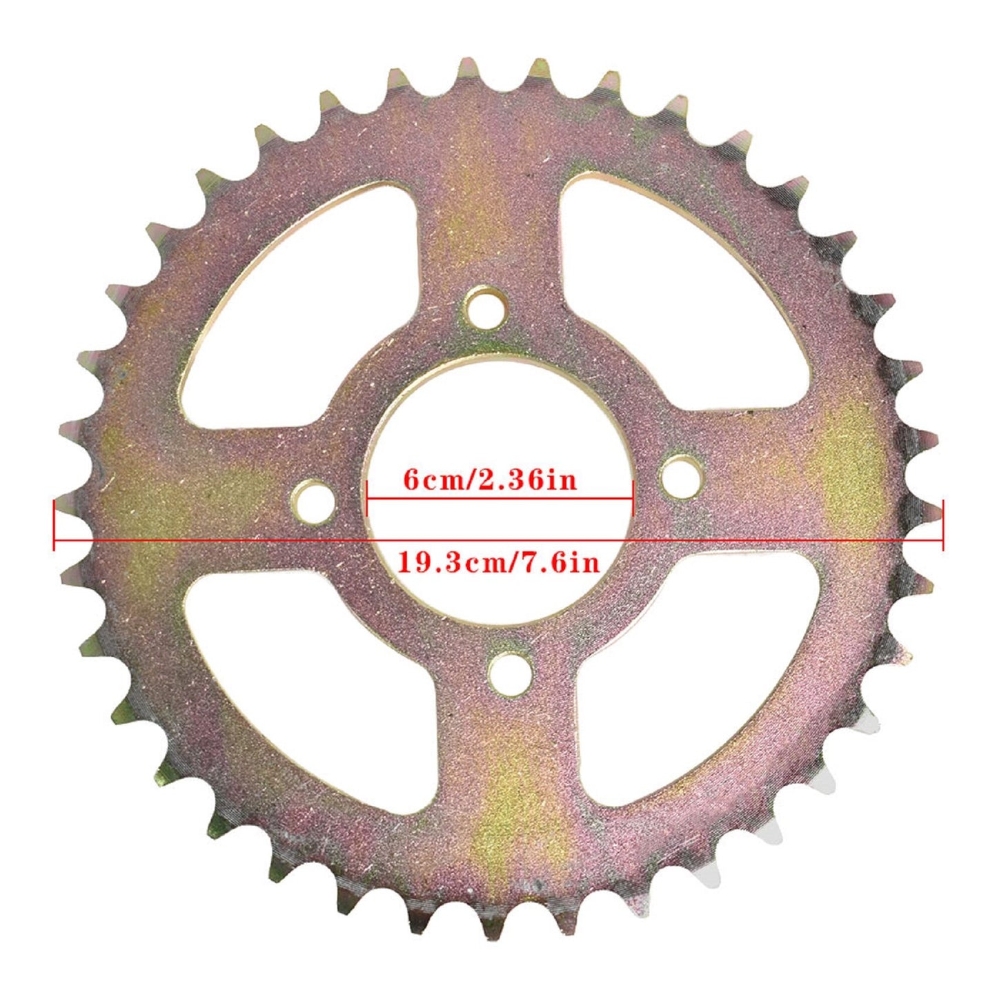 munirater 44in/112mm Kart Rear Axle Sleeve Sprocket Brake Hub Replacement for Go Kart