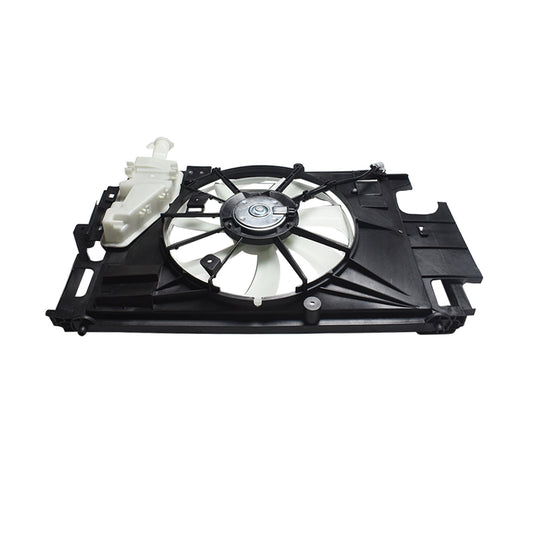 munirater Engine Radiator Condenser Cooling Fan Assembly Replacement for 2012-2019 Prius C TO3115180 1636121120 621-370 12V Black