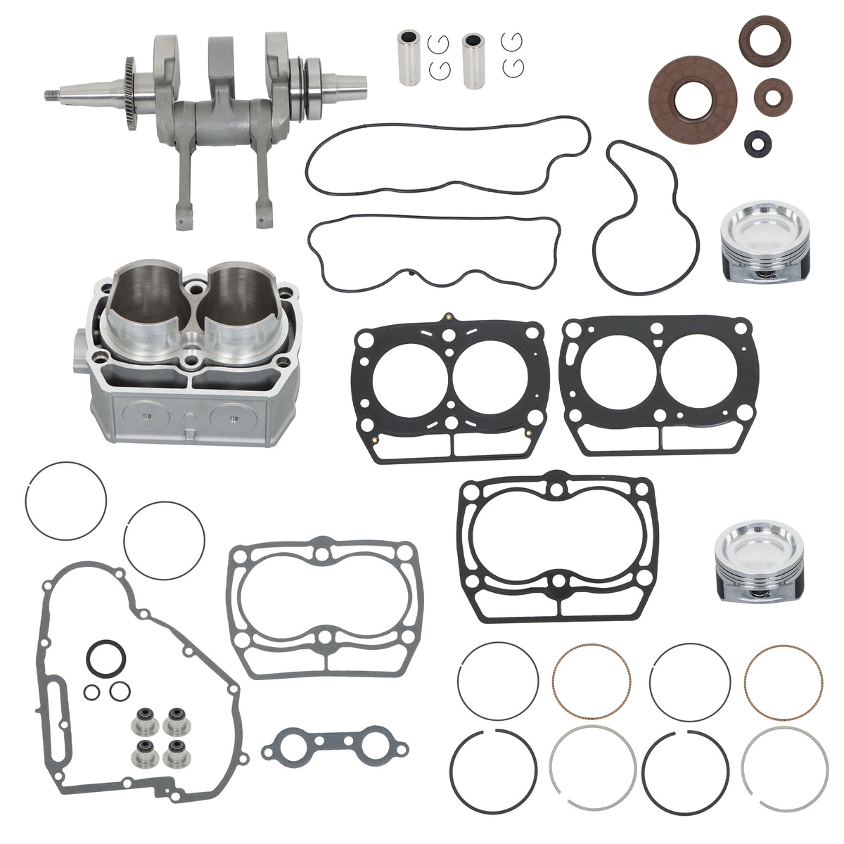 Crankshaft Cylinder Piston & Gasket Kit for Polaris RZR 800 Ranger 800 & Sportsman 800