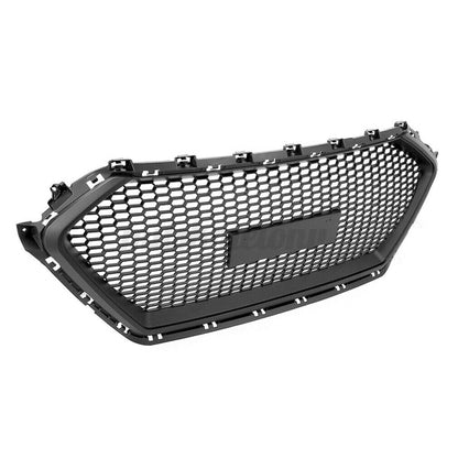 munirater Front Bumper Hood Automotive Grille Grill Black Honeycomb Replacement for 2017 2018 Elantra GL GLS L LE Limited SE SEL Sedan 4-Door