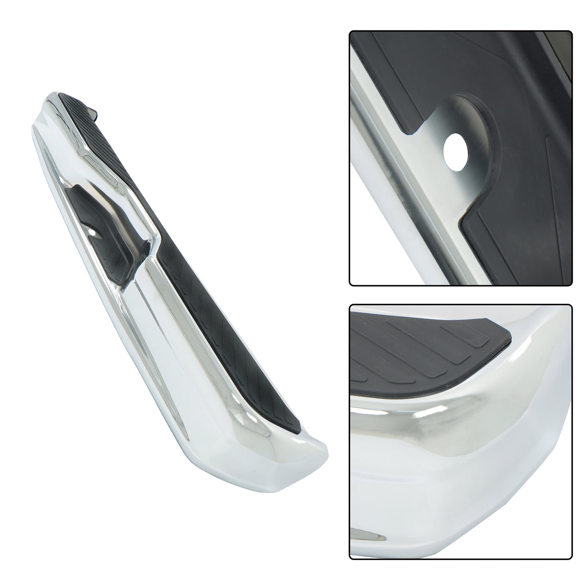 Chrome Rear Step Bumper Assembly Replacement for E150 E250 E350
