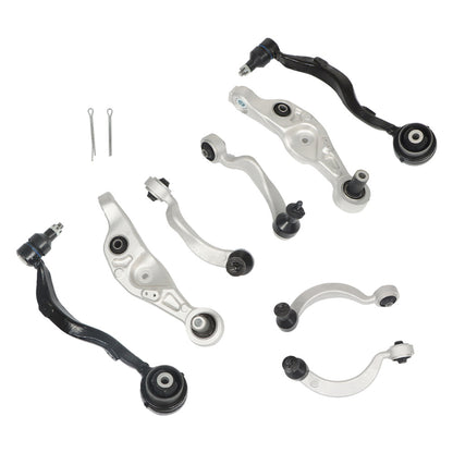 munirater 8-Pack Front Upper Lower Control Arm w/Bushings Kit Replacement for Lexus LS460 2007-2017