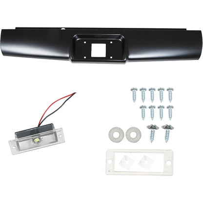 Primed Black Steel Rear Bumper Roll Pan for Chevrolet Colorado 2004-2012 & GMC Canyon
