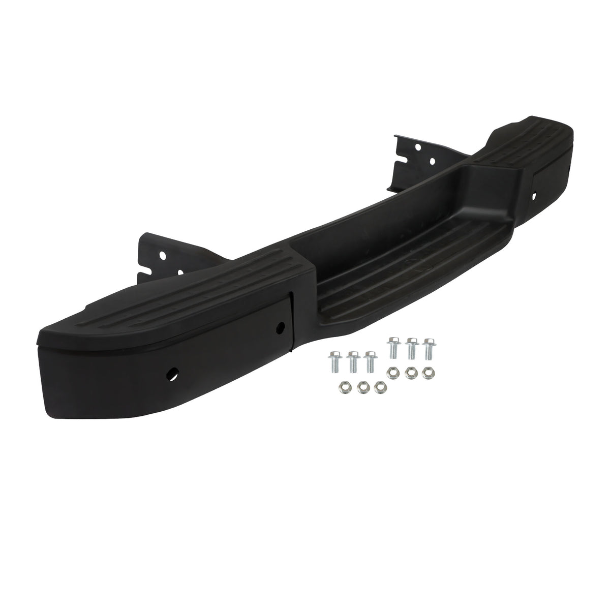 Black Rear Bumper Assembly for Nissan NV1500 / NV2500 2012-2021, with Sensor Holes, NI1102167