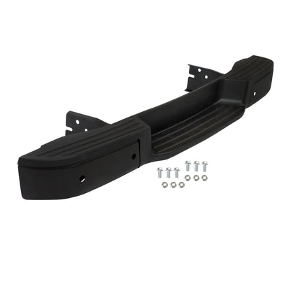 Black Rear Bumper Assembly for Nissan NV1500 / NV2500 2012-2021, with Sensor Holes, NI1102167