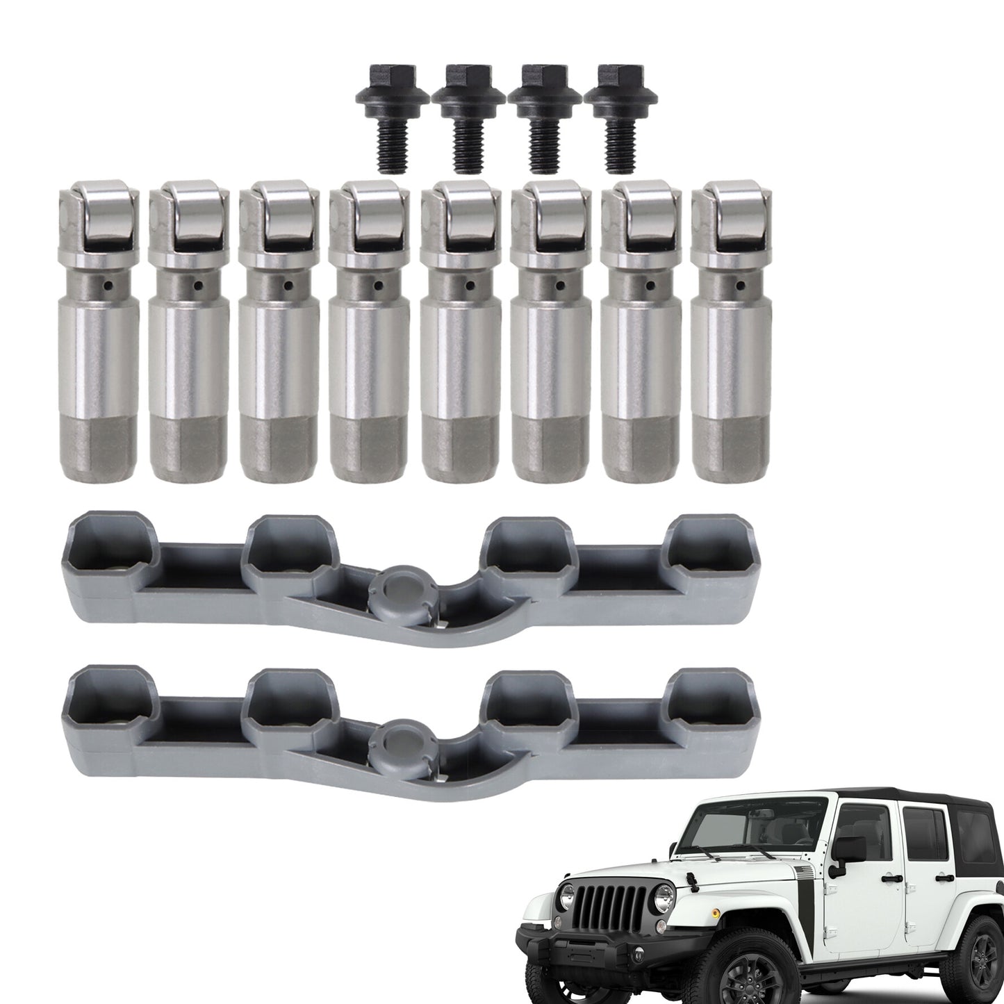 munirater Front & Rear Lifters w/ MDS Fit for Challenger 09-16, Commander 06-10, Ram 11-18 5.7L 6.4L 53021726AE