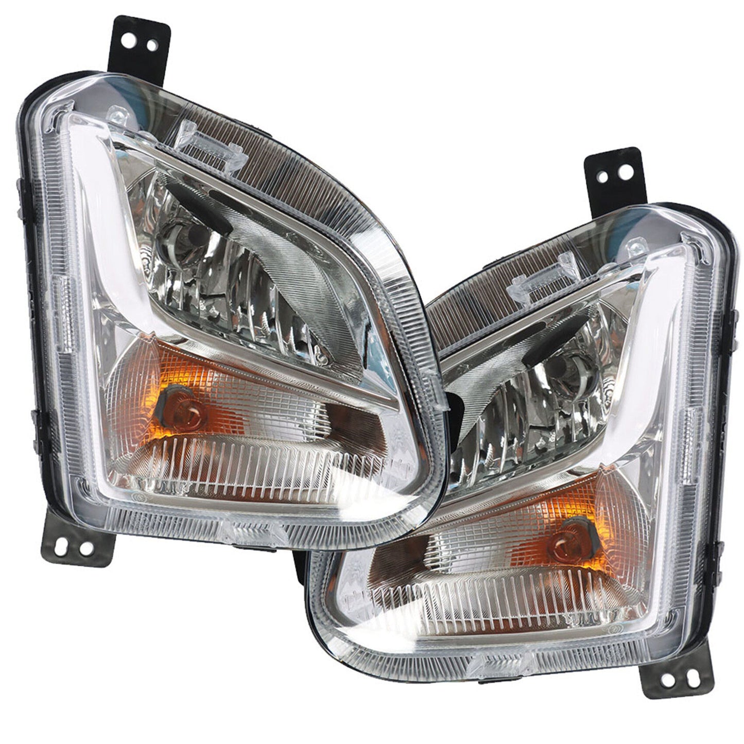 munirater 2-Pack Fog Light Lamp w/Signal Light Driver Passenger Side 84226249 GM2592323 Replacement for 2018-2020 Equinox