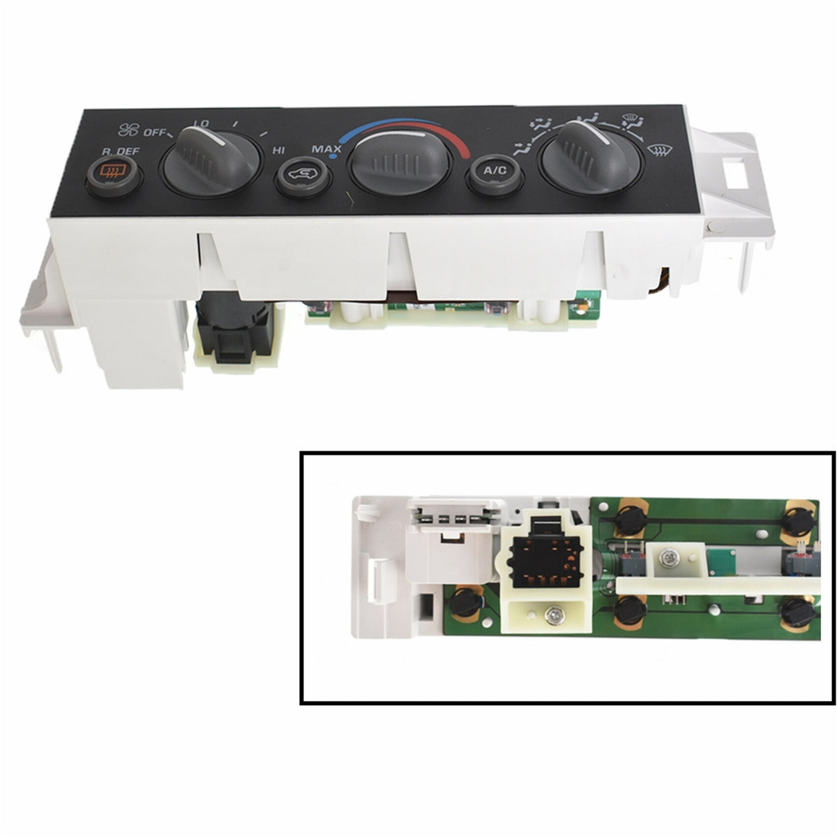 munirater A/C Air Conditioning Heater Control Switch Panel Replacement for Suburban Tahoe Yukon 1996 1997 1998 1999 2000 9378805 15-72547 with Rear Window Defogger