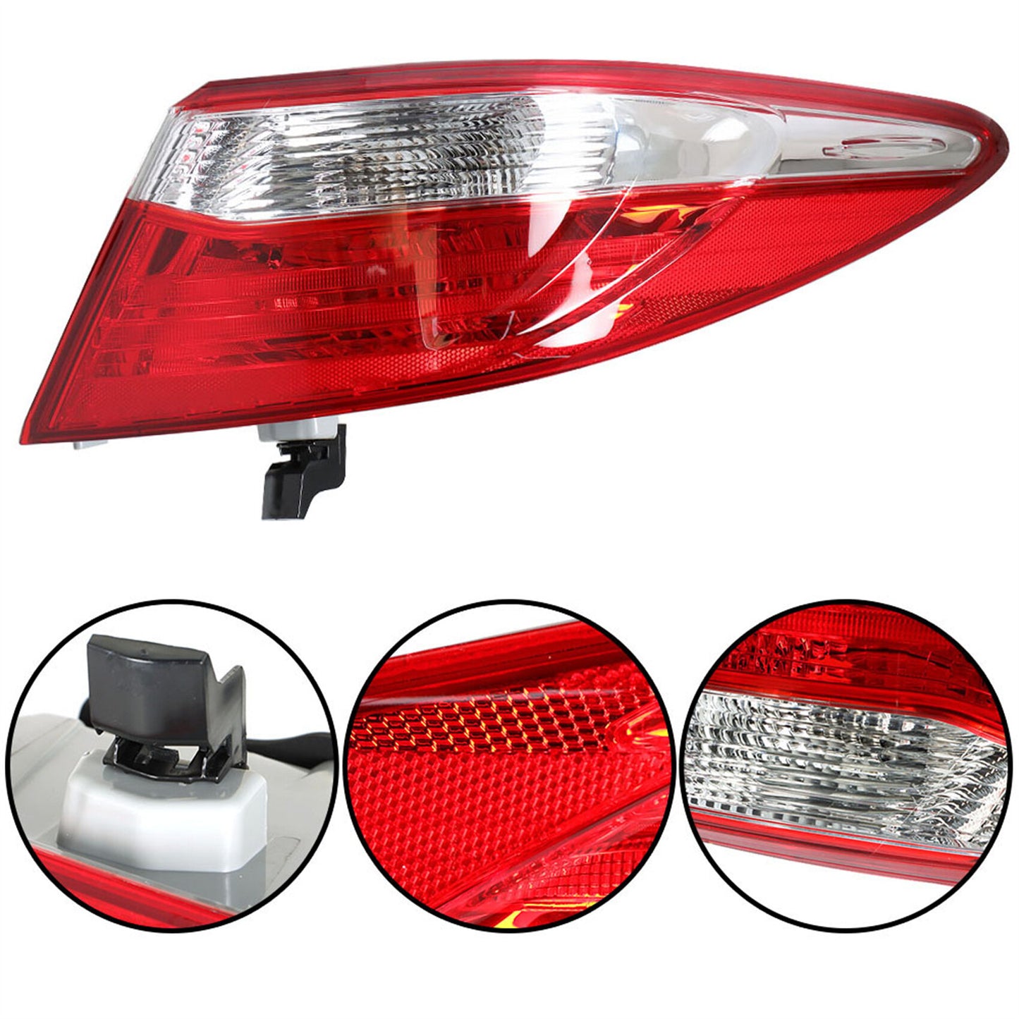 munirater Left+Right Side Outer Tail Lights Brake Lamp For 2015-2017 Toyota Camry