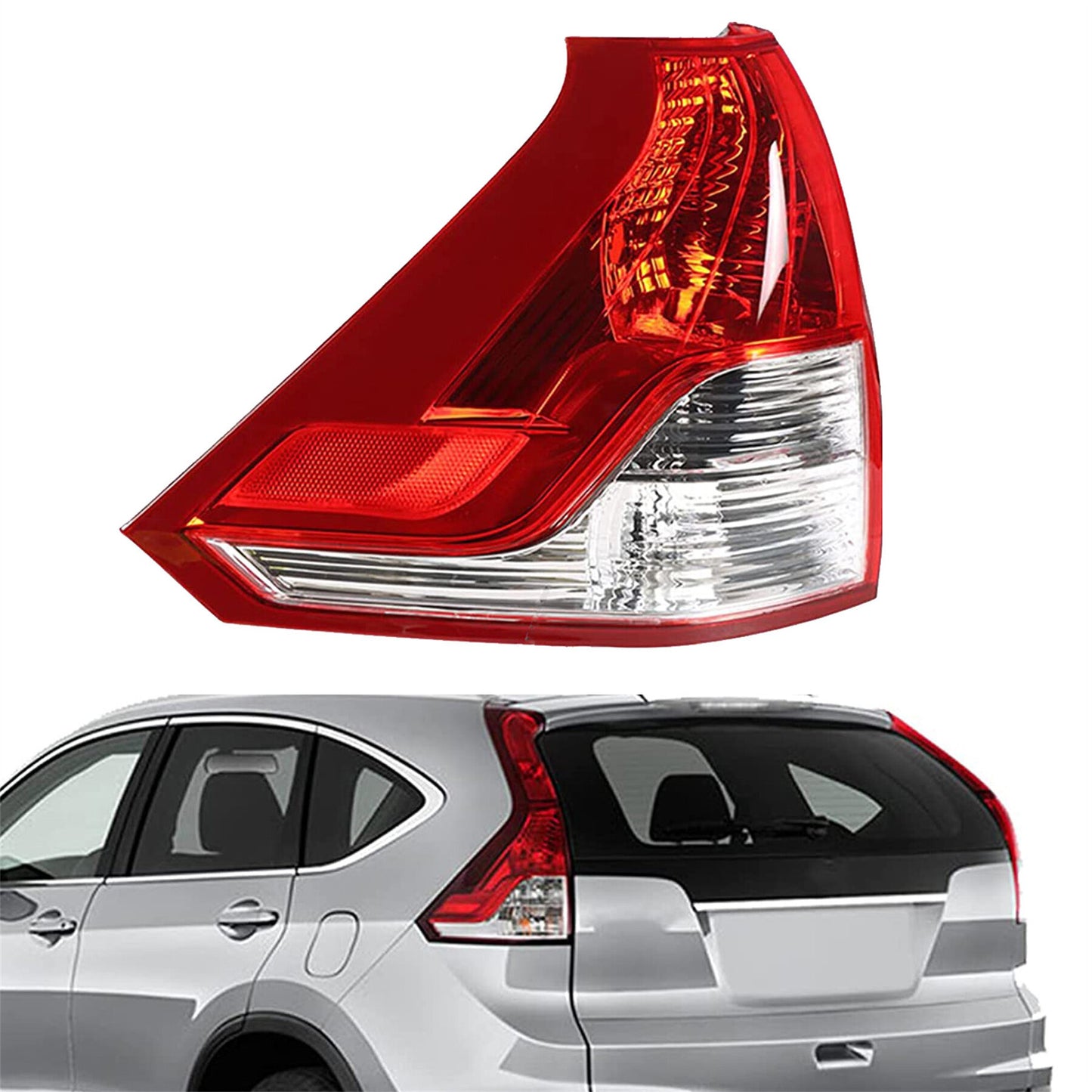 munirater Rear Left Tail Light Assembly Driver Side Replacement for 2012-2014 Honda CRV 4-Door 33550-T0A-A01