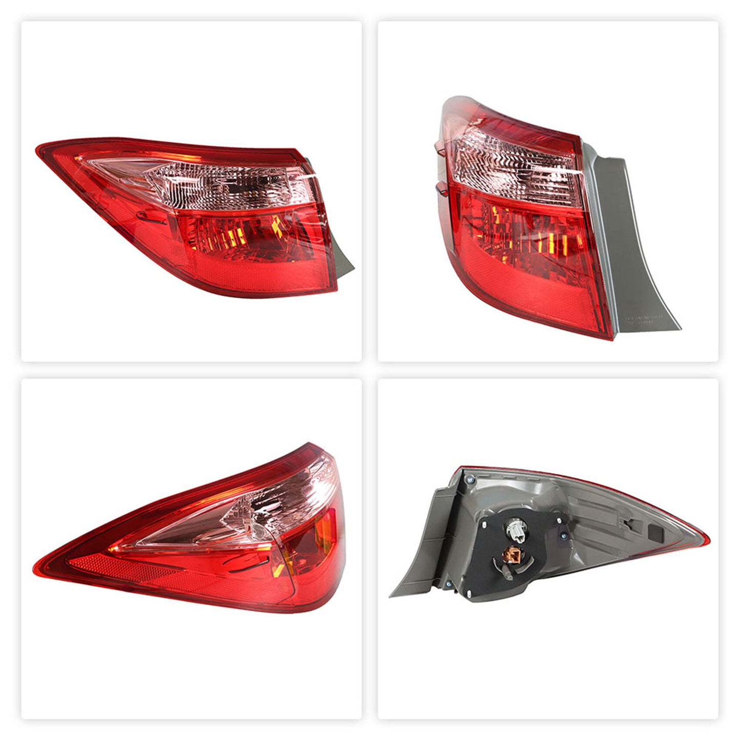 munirater 1-Pack Rear Left Tail Light Brake Lamp Assembly Replacement for 2017-2019 Toyota Corolla Outer Driver Side 8156002B00 TO2804130