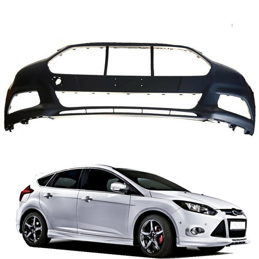 munirater Primered Front Bumper Cover Fascia Replacement for 2013-2016 Fusion with Park Assist Sensor Holes DS7Z17757EAPTM