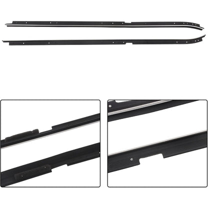 Window Weatherstrip Kit for 1982-1987 Buick Regal, 4-Piece, Black & Chrome