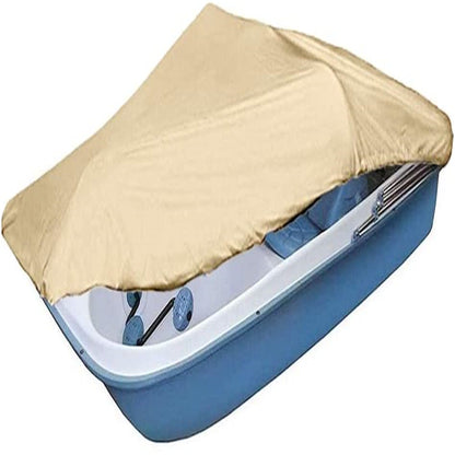 munirater Khaki Pedal Boat Cover Heavy Duty 3 or 5 Person Paddle Boat Protector Replacement for Pedal Boat Pelican Boat Monaco Boat 115 L x 80 W