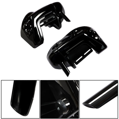 munirater Vivid Black Lower Vented Leg Fairing & 6.5 Speakers Pods Replacement for Touring Glide 83-13