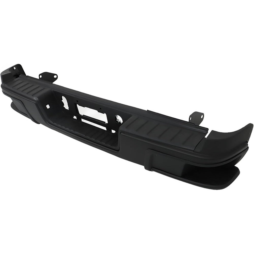 Black Rear Step Bumper for Chevrolet Colorado & GMC Canyon 2015-2019, without Sensor Holes, GM1103180