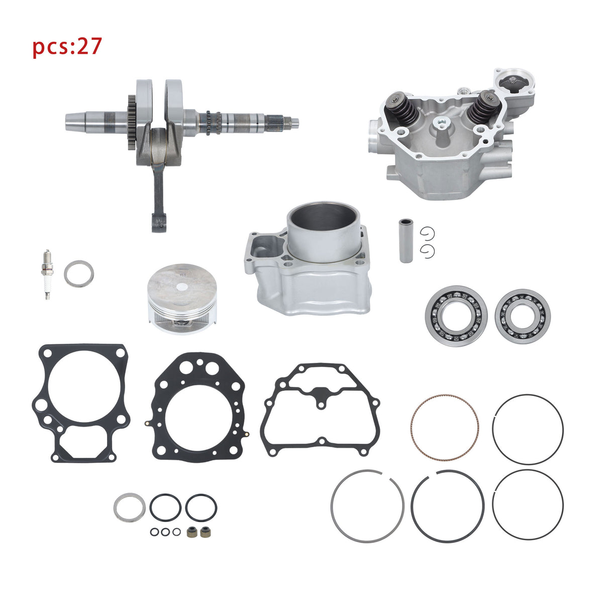 Cylinder Head & Crankshaft Rebuild Kit for Honda Rancher TRX420