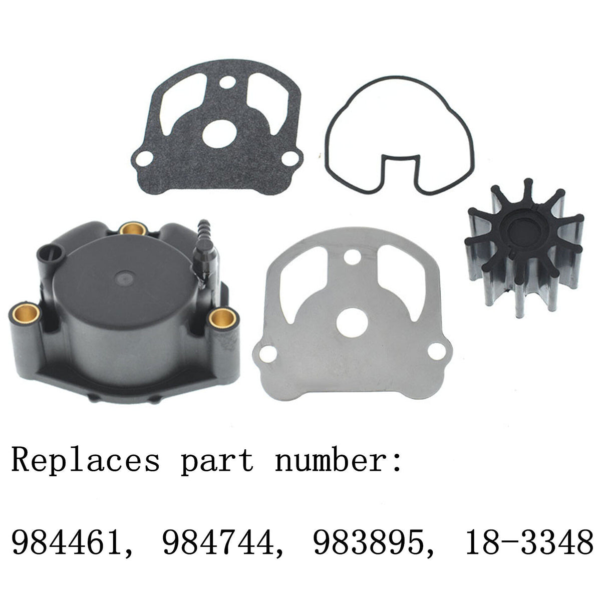 munirater Water Pump Impeller Repair Kit with Housing Replacement for OMC Cobra 984461 984744 983895