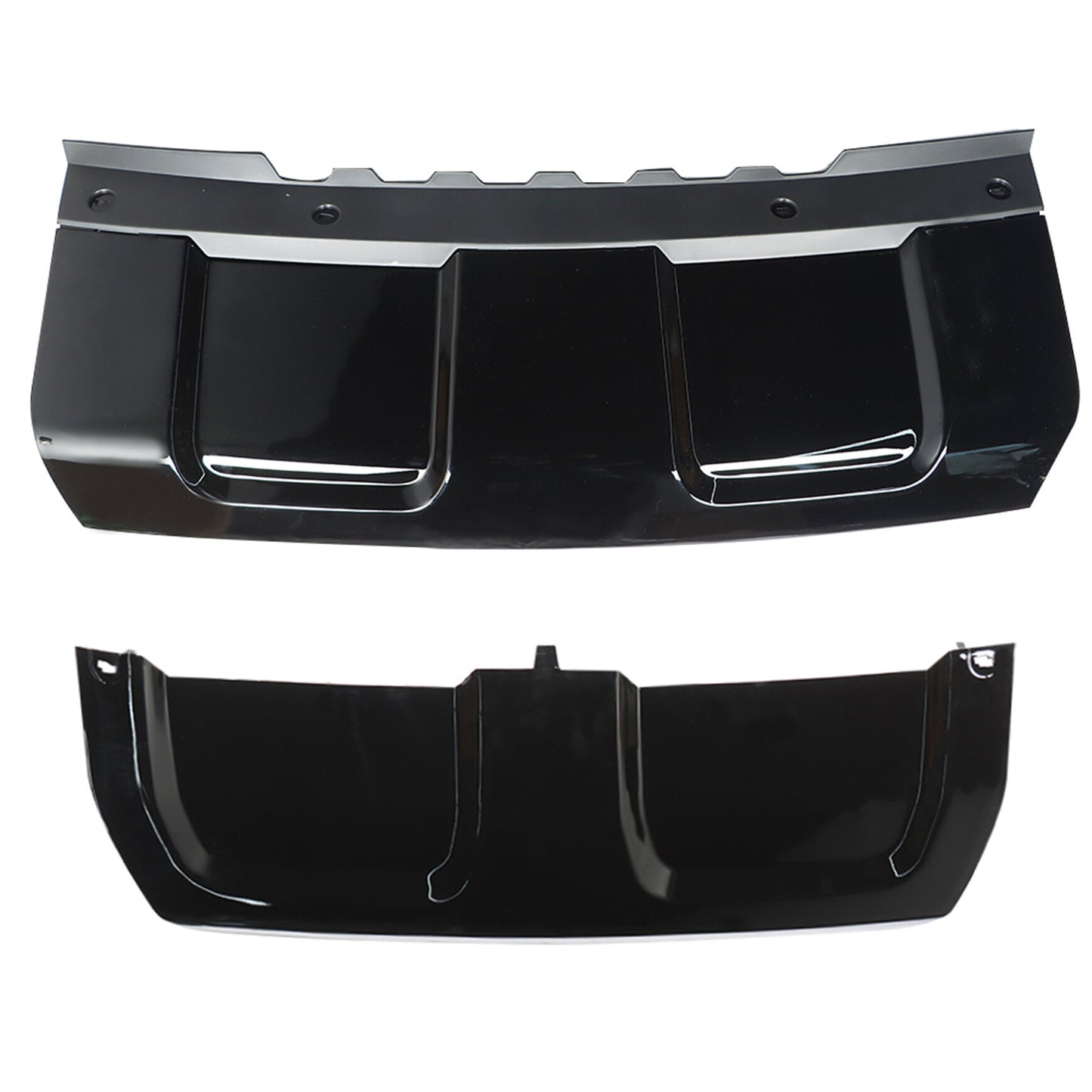 munirater Black Front and Rear Bumper Skid Plate Trim Cover Kit Replacement for 2014-2017 Range Sport