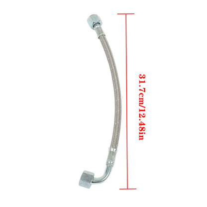 munirater Turbo Oil Feed Line Tube w/Connectors Replacement for Ram 5.9L 6.7L Cummins 2003-2019