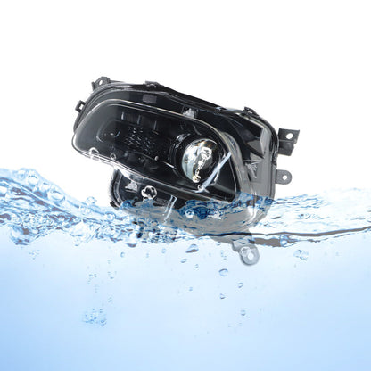 munirater Left Headlights For 2014-2018 Jeep Cherokee Projector Black Housing Halogen Type