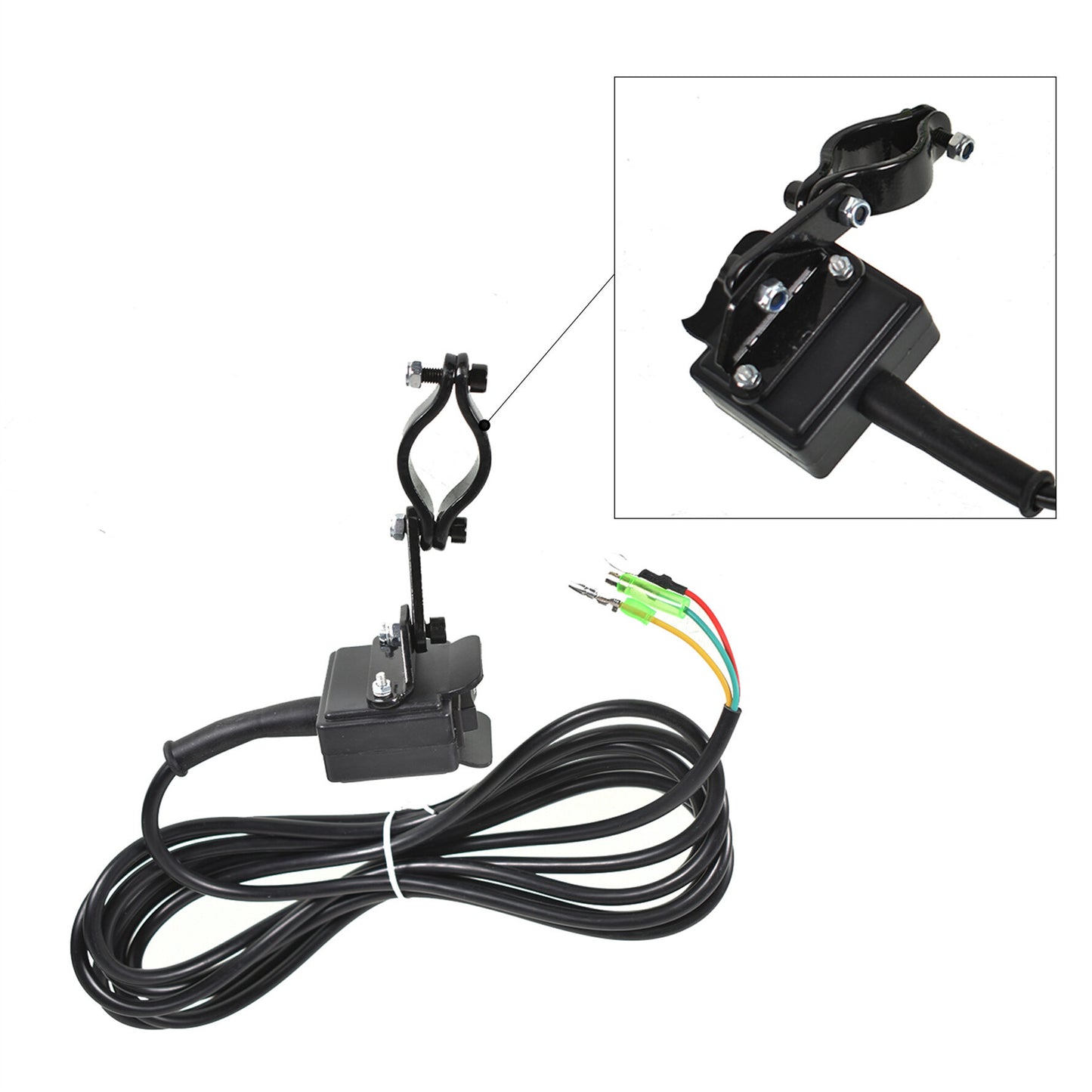 munirater 12V Solenoid Relay Contactor & Winch Rocker Thumb Switch Combo Replacement for ATV UTV