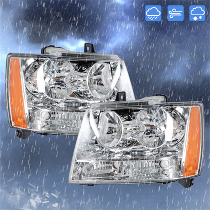 munirater Headlights For 2007 2008 2009 2010-13 2014 Chevy Avalanche/Suburban/Tahoe LH&RH