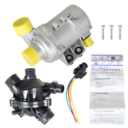 munirater Electric Engine Water Pump w/Thermostat Replacement for 325i 325xi 328i 328xi 330i 330xi 525i 525xi 528i 528xi 530i 530xi x3 x5 z4 11517586925