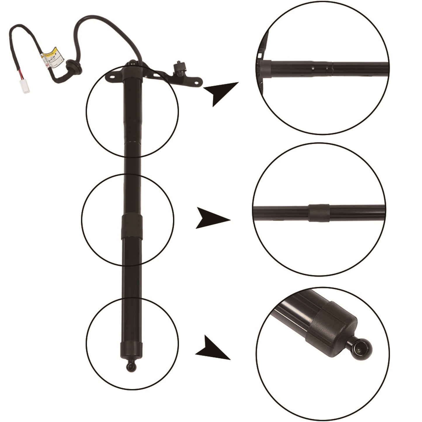 munirater Rear Right Tailgate Power Lift Support Replacement for 2013-2018 RAV4 6891009010 6891009012 6891009015 6891009016